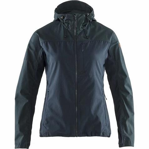 Fjallraven Women Abisko Trekking Jacket Dark Navy PH191108 Philippines